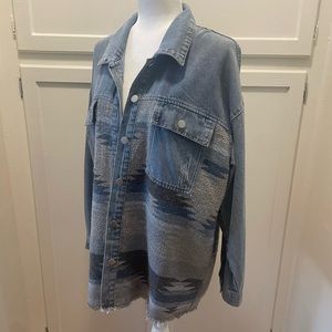 Denim Aztec Overshirt